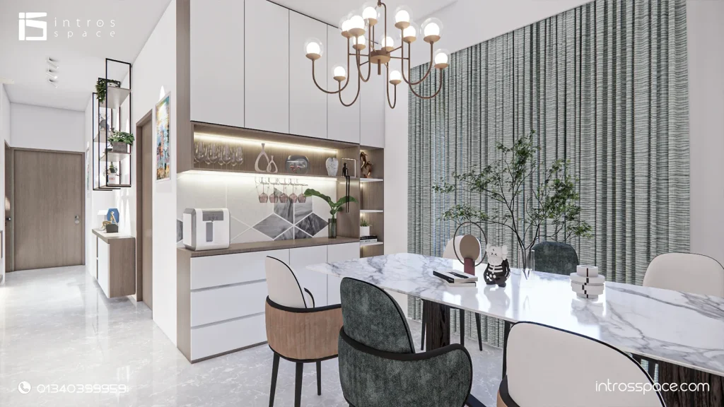 Apartment interior at Shahjadpur introsspace intros space 19 Apartment interior